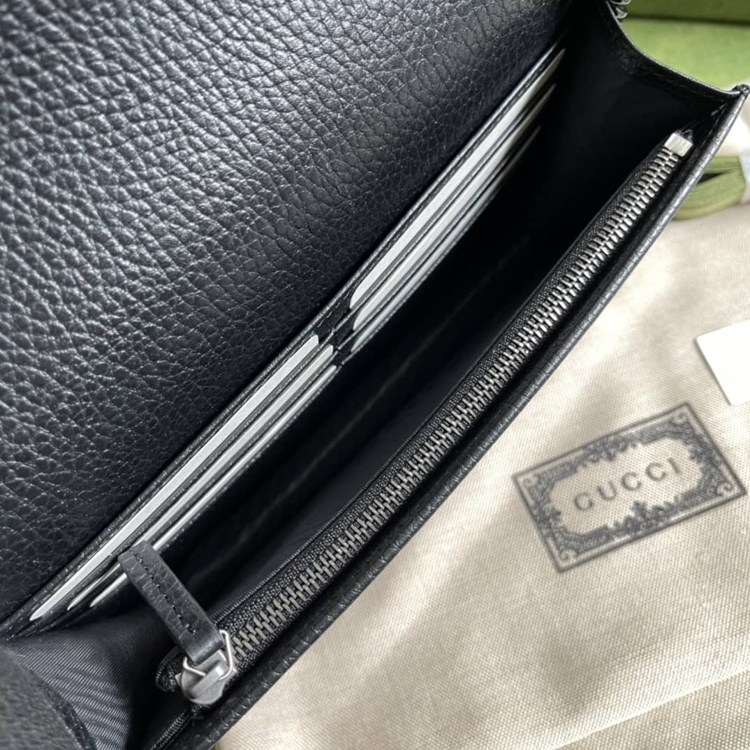 Gucci Marmont GG Leather Mini Chain Bag Replica 497985