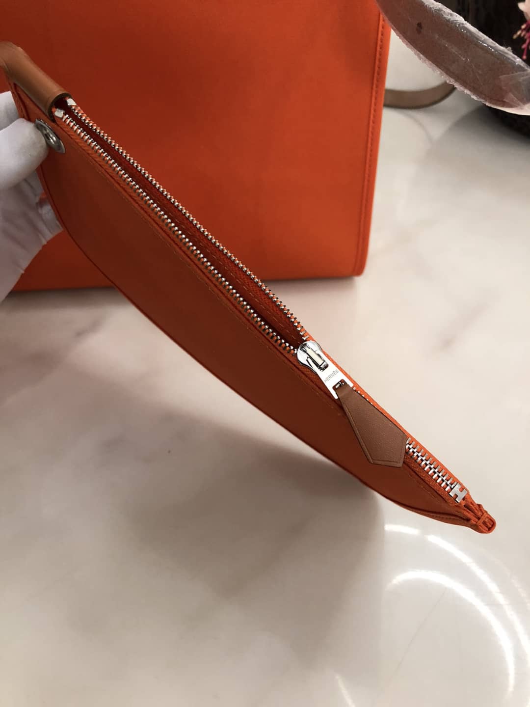 Hermes Bag Replica 31 Canvas Leather HerBag