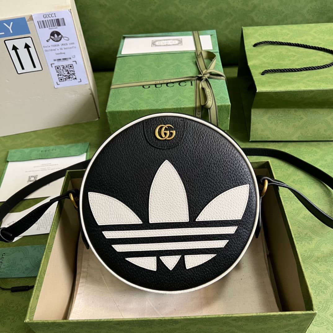 Adidas x Gucci Ophidia Shoulder Crossbody Bag Black 702626 Replica