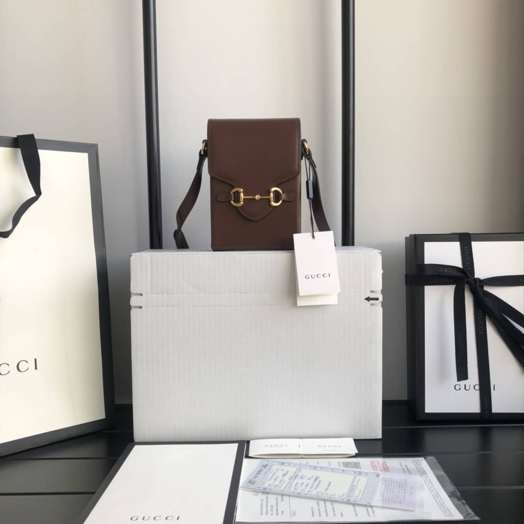 Gucci Horsebit 1955 Mini Bag Replica Brown 625615