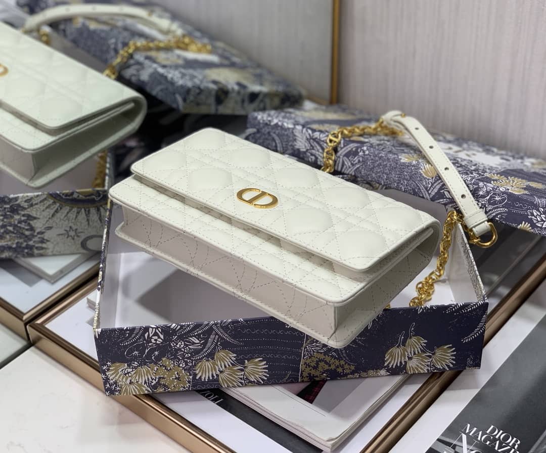 Christian Dior Caro Chain Belt Replica Pouch