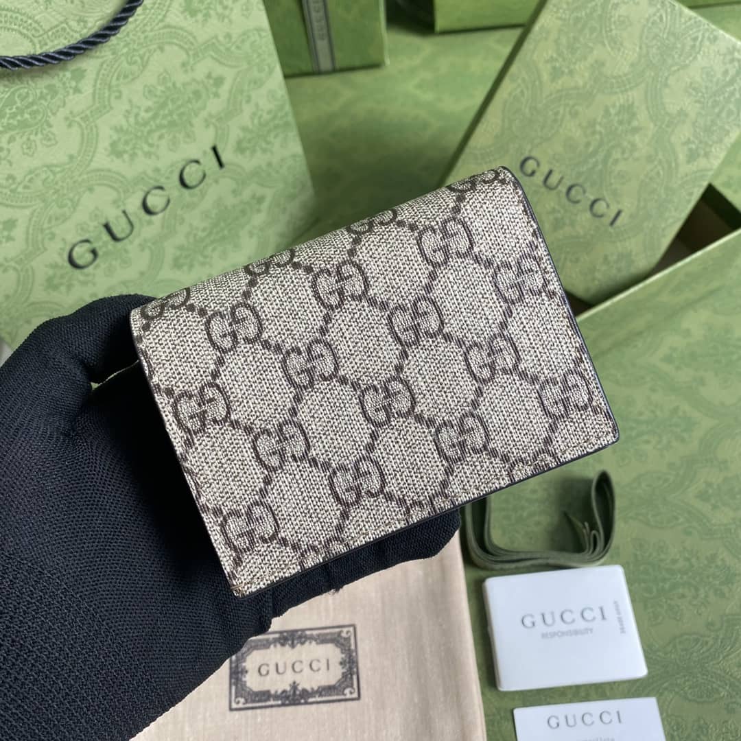 Gucci Marmont GG Card Case Wallet Replica 658610