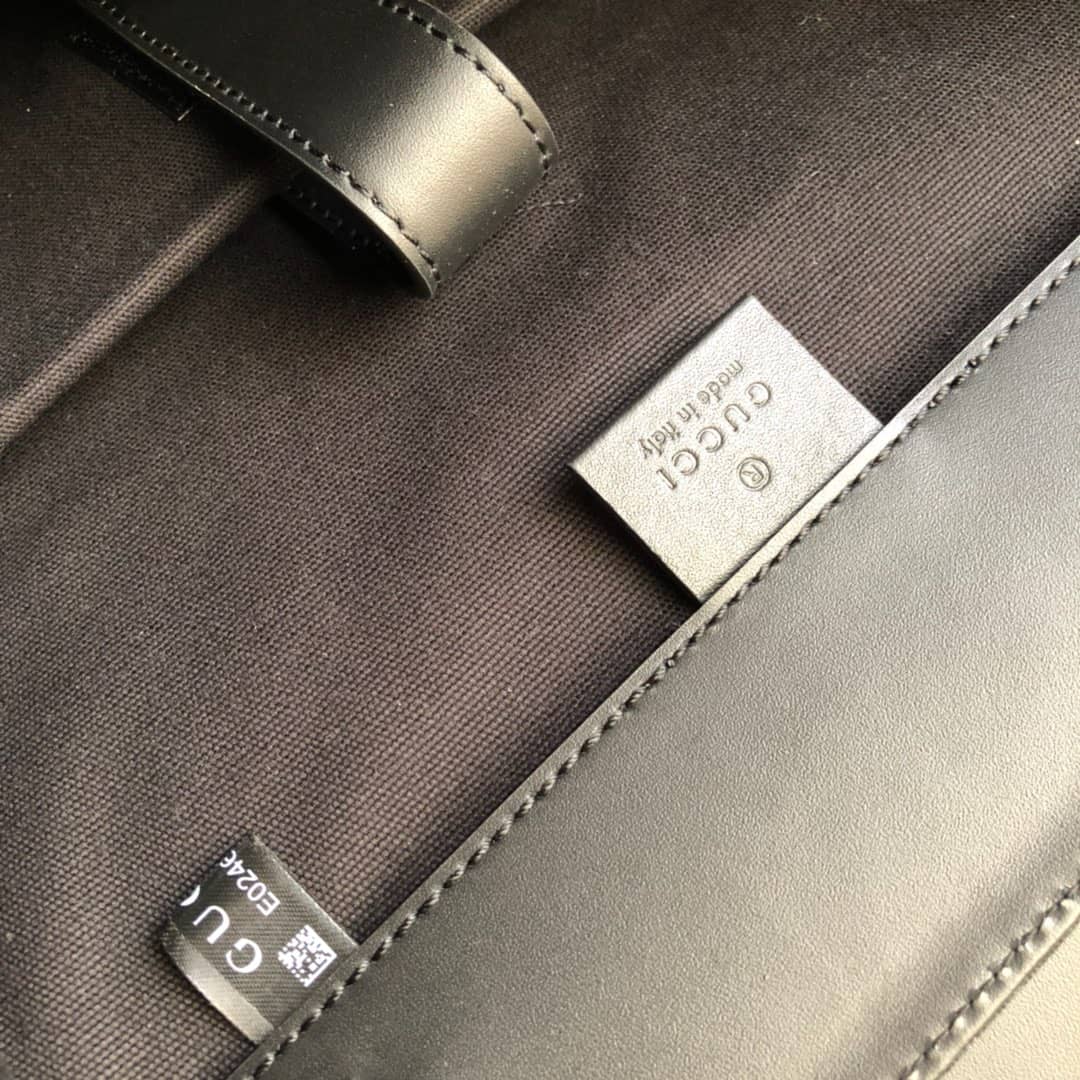 Gucci Soft GG Supreme Canvas Backpack Replica Black 450958