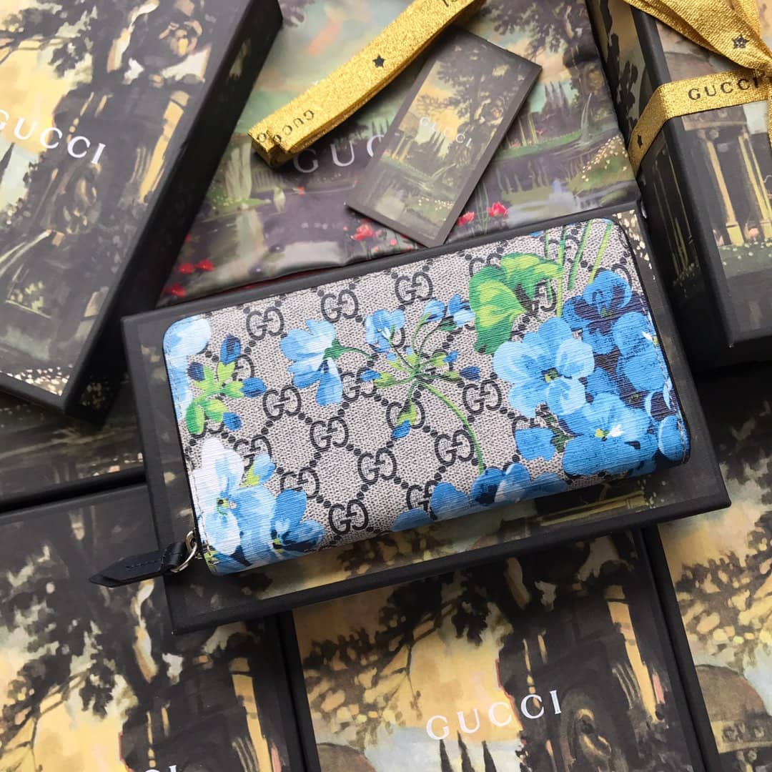Gucci Bloom Dupes Round Zipper Wallet 408665