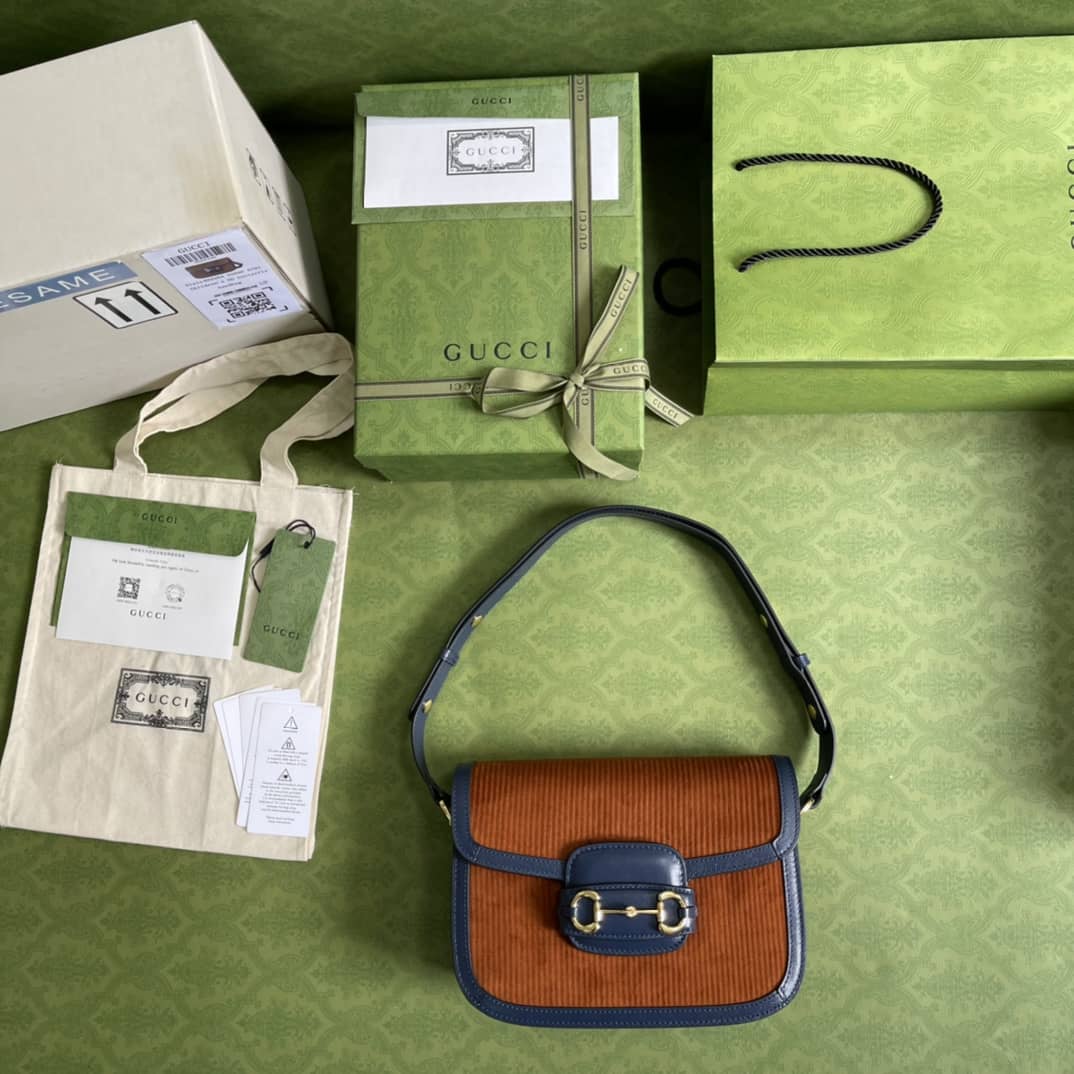 Gucci 1955 Horsebit Supreme Shoulder Bag Replica 602204