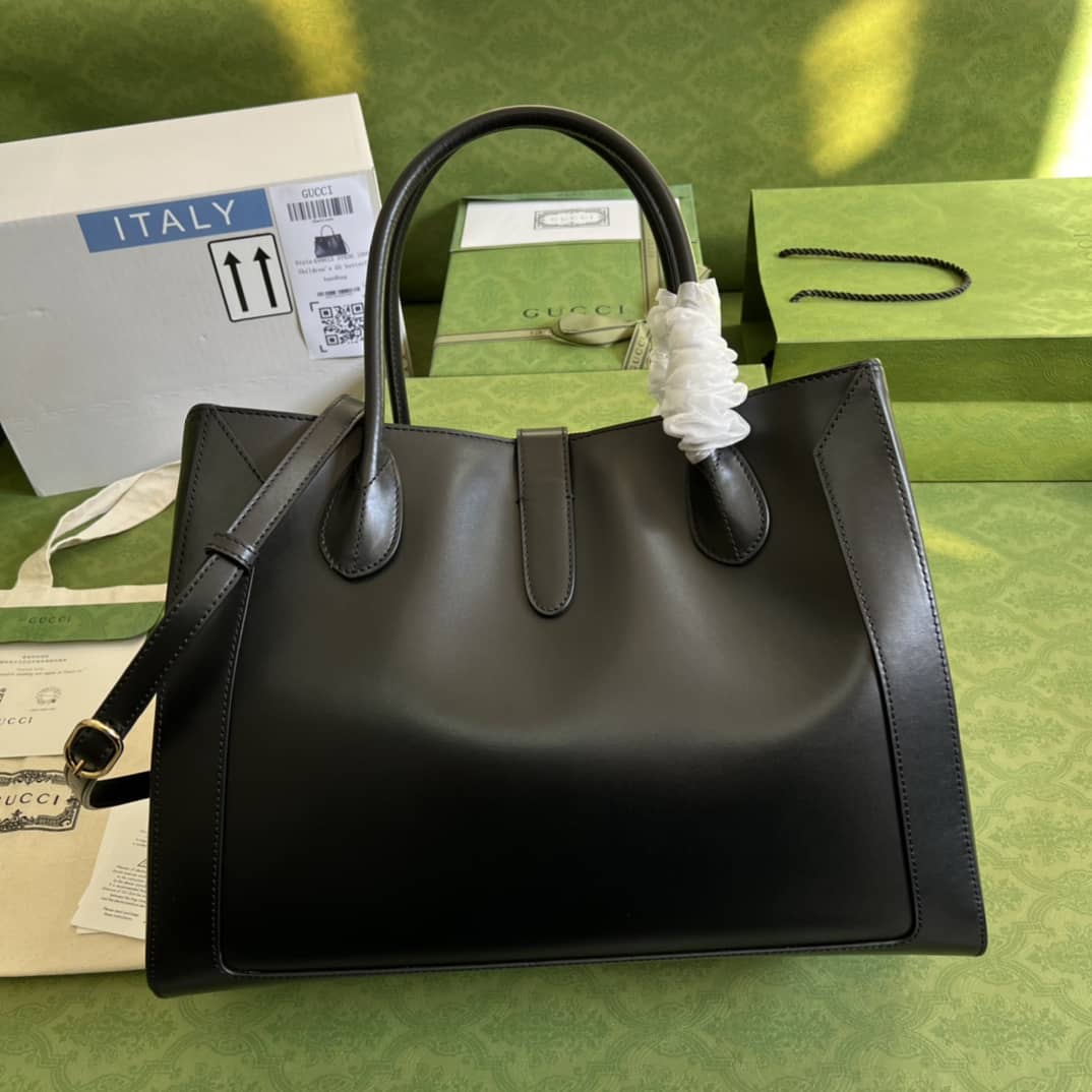 Gucci Jackie 1961 Large Tote Bag Black 649015 Replica