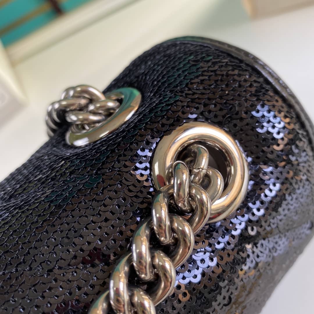Gucci Marmont GG Matelasse Leather Mini Shoulder Bag Replica 446744