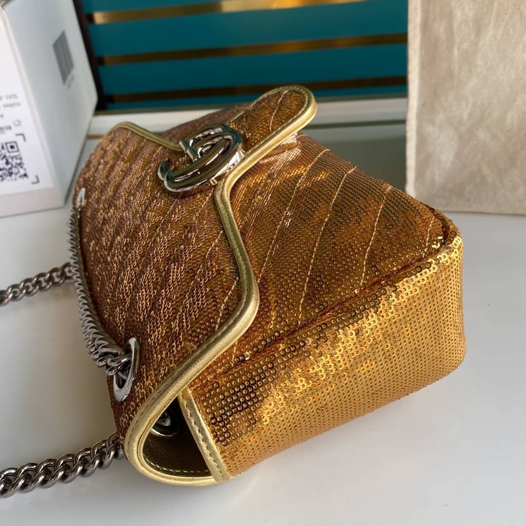 Gucci Marmont GG Small matelassé Shoulder Bag Replica 443497