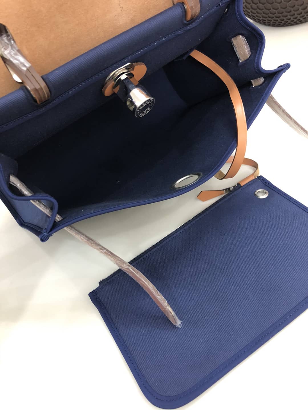 Hermes Bag Replica 31 Canvas Leather HerBag
