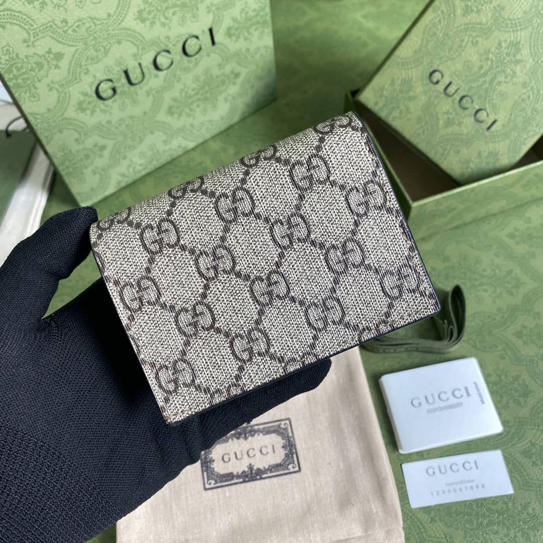 Gucci Marmont GG Card Case Wallet Replica 658610