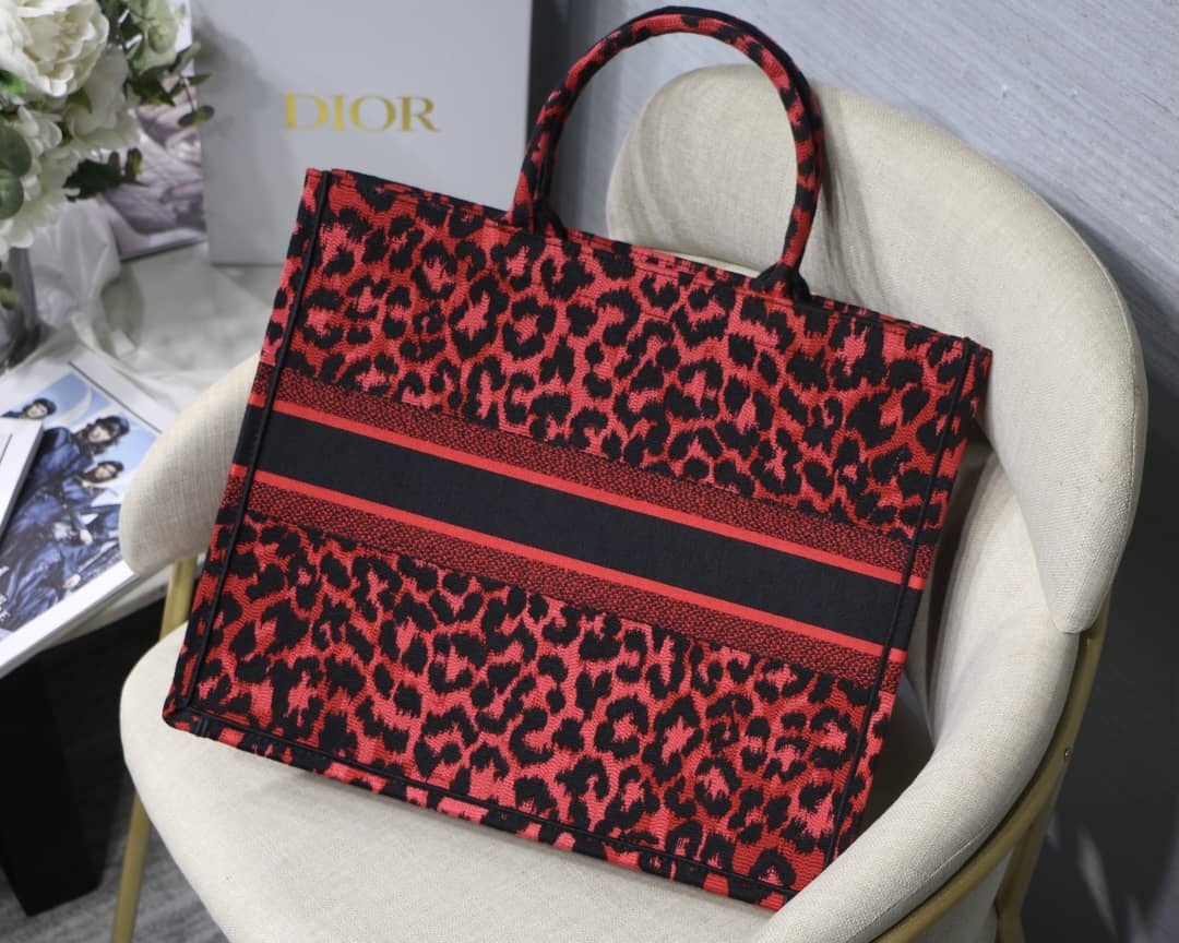 Christian Dior CD Book Embroidery Replica Tote