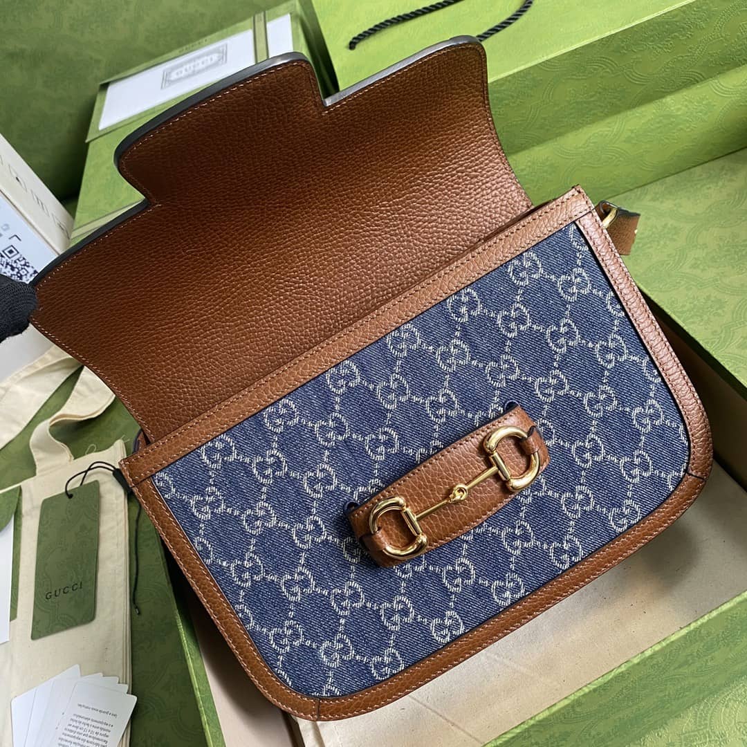 Gucci 1955 Horsebit Supreme Shoulder Bag Replica 602204