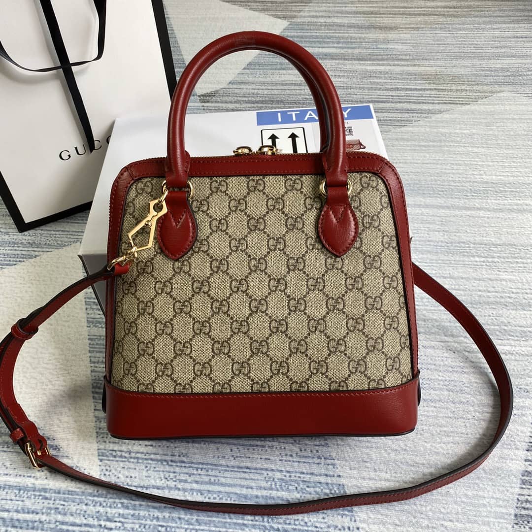 Gucci 1955 Horsebit Polkadot Handle Bag Replica 621220