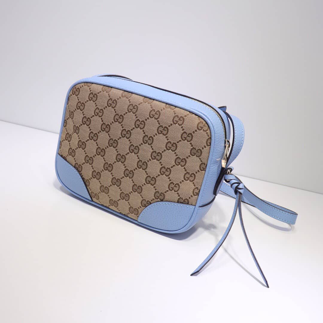 Gucci GG Canvas Messenger Bag Replica Blue 449172