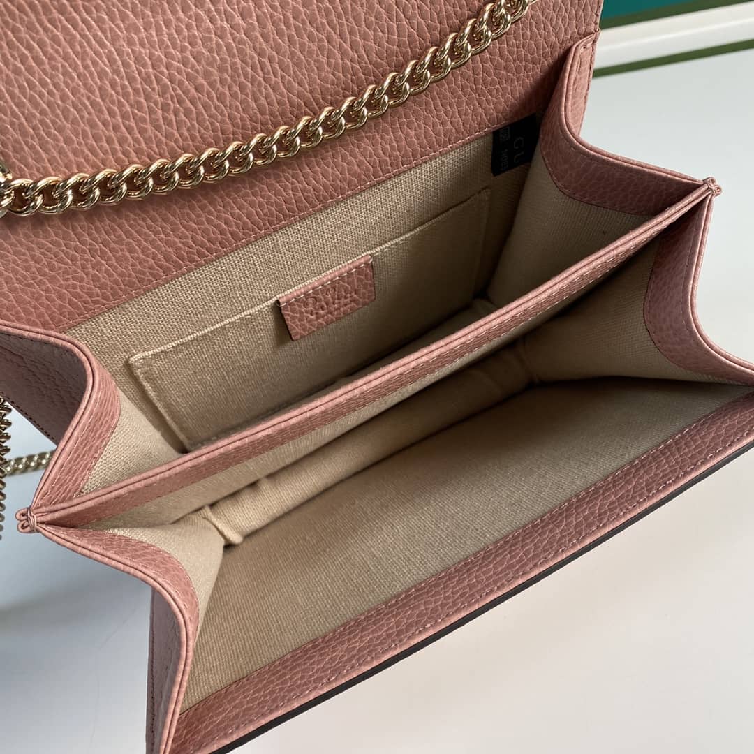 Gucci Interlocking Leather Chain Crossbody Bag Replica 510304