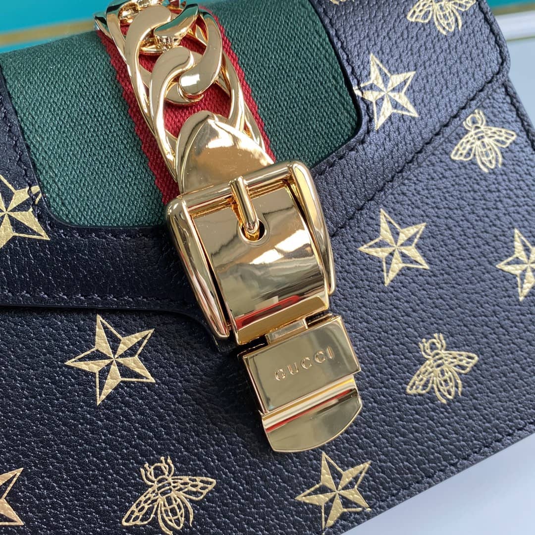 Gucci Womens Sylvie Leather Mini Bag Replica 470270