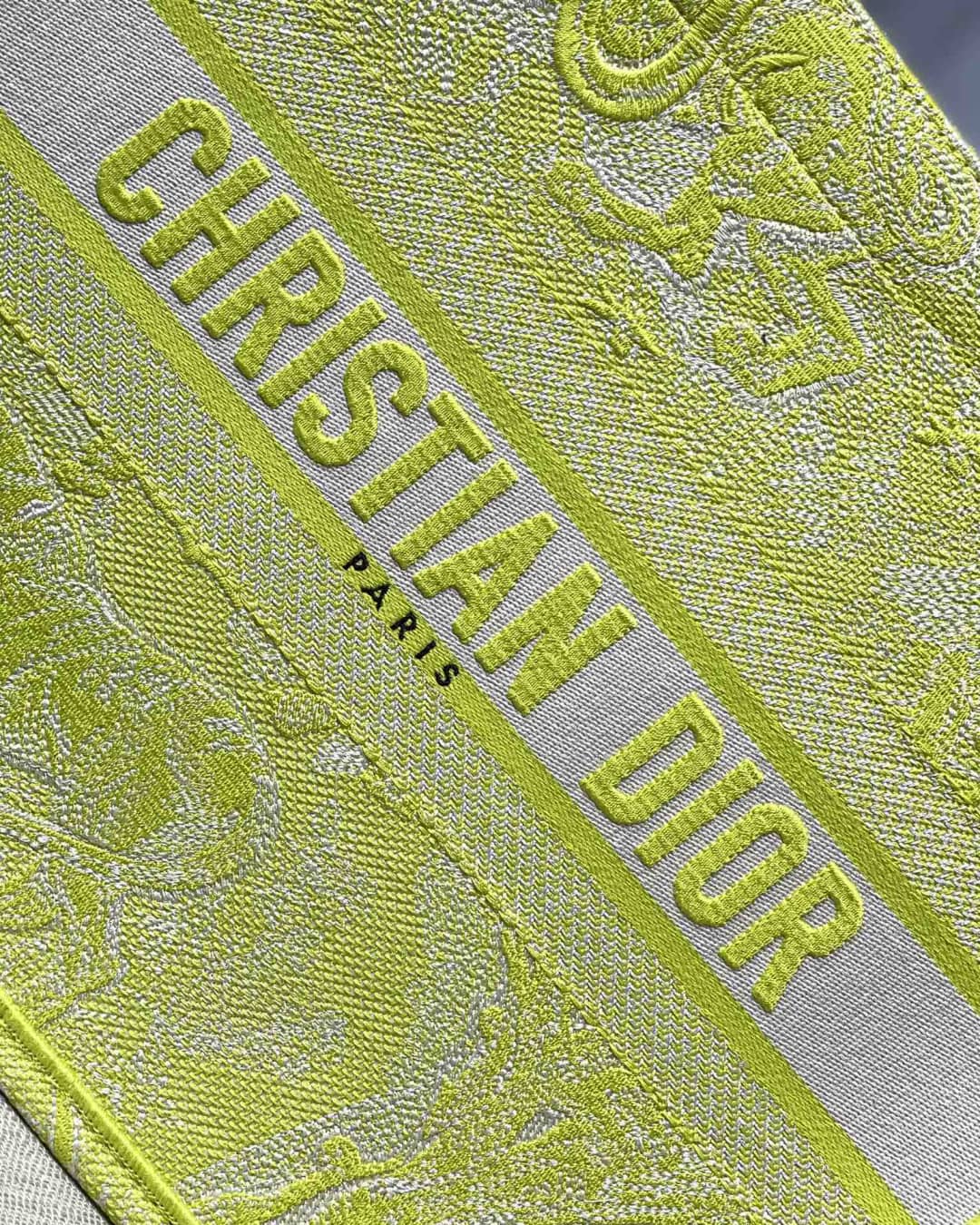 Christian Dior Tote Bag Dupe CD Book Embroidery