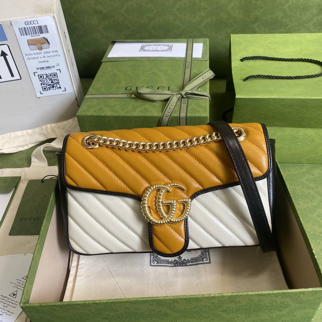 Gucci Marmont GG Small matelassé Shoulder Bag Replica 443497