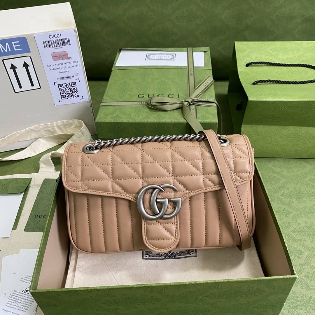 Gucci Marmont GG Small matelassé Shoulder Bag Replica 443497