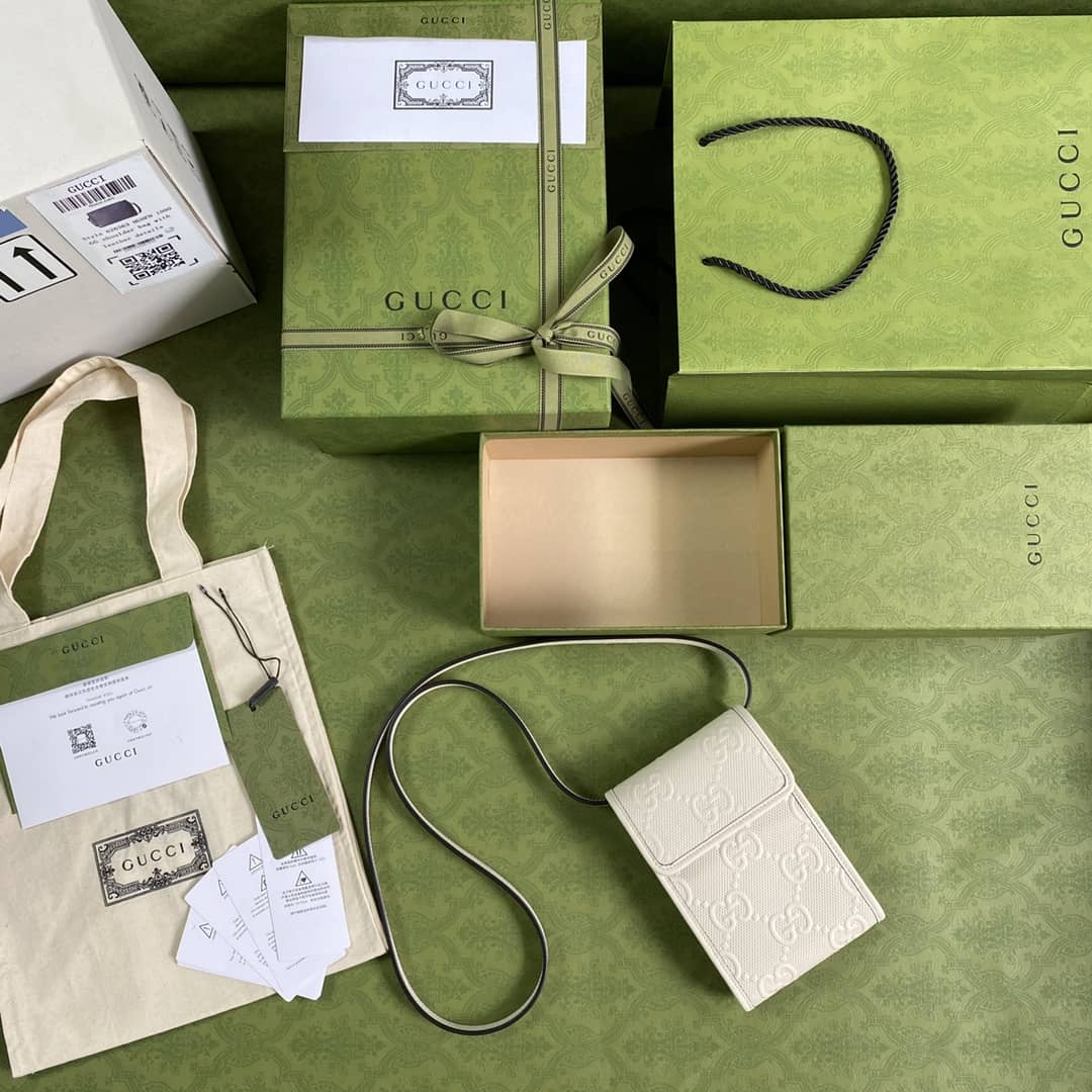 Gucci GG Embossed Mini Phone Bag Replica 625571