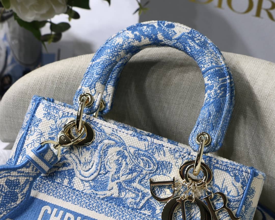 Lady Dior Dupe 24CM Paisley Embroidery Lady D-Lite Bag