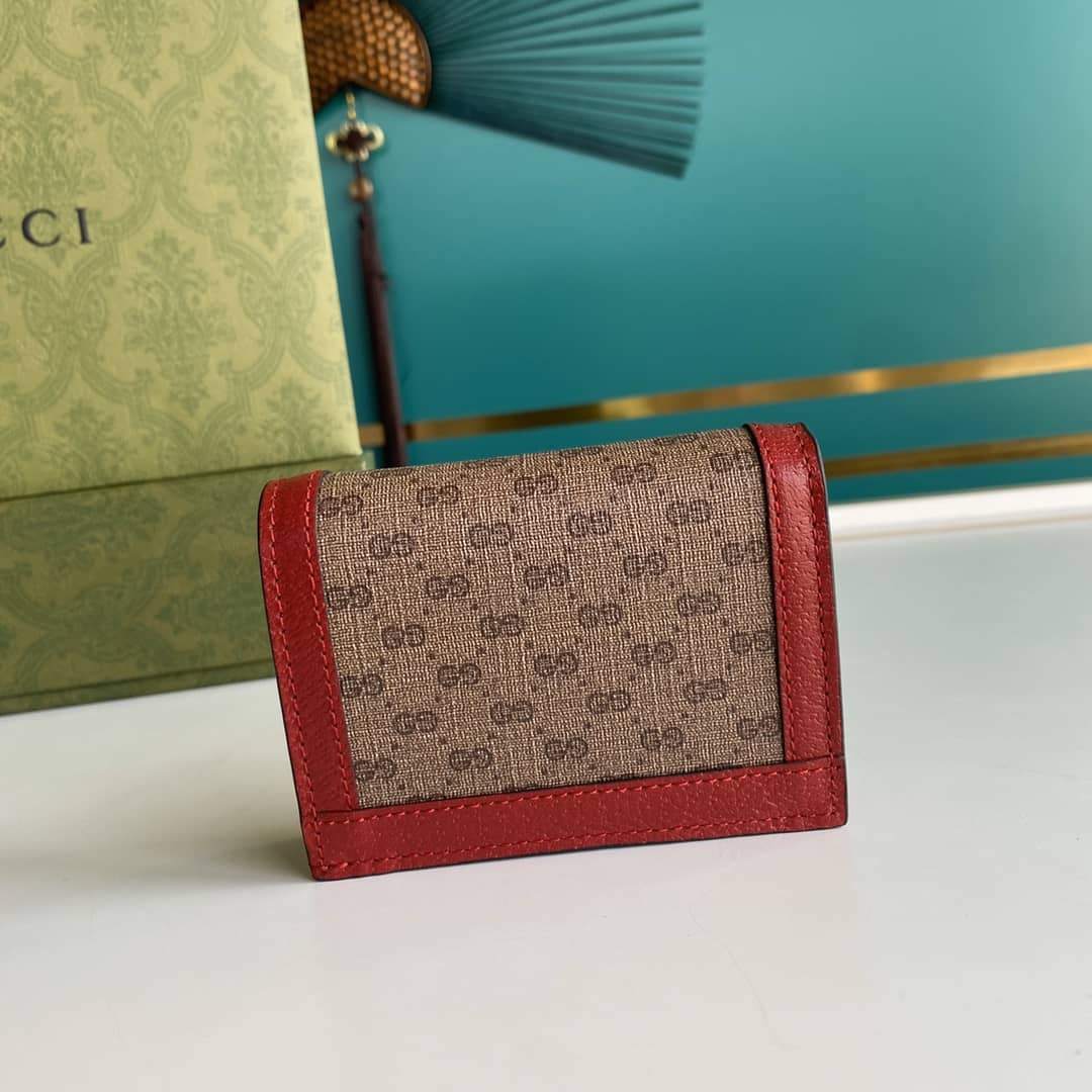 Gucci Doraemon GG Supreme Mini Wallet Replica 654541