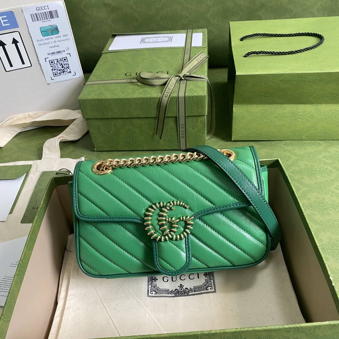 Gucci Marmont GG Matelasse Leather Mini Shoulder Bag Replica 446744