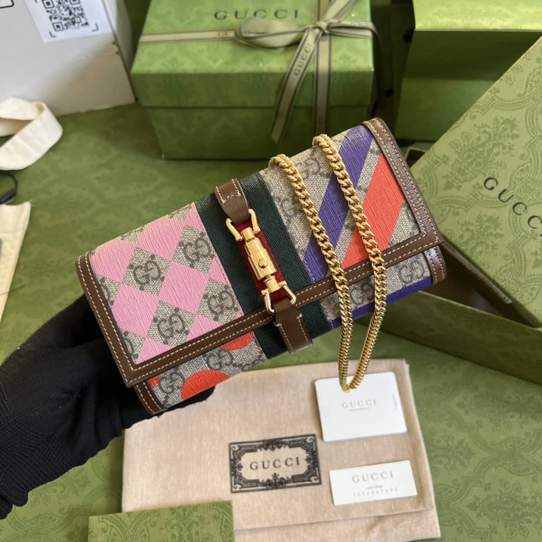 Gucci Jackie 1961 Shoulder Bag Chain Wallet Replica 652681