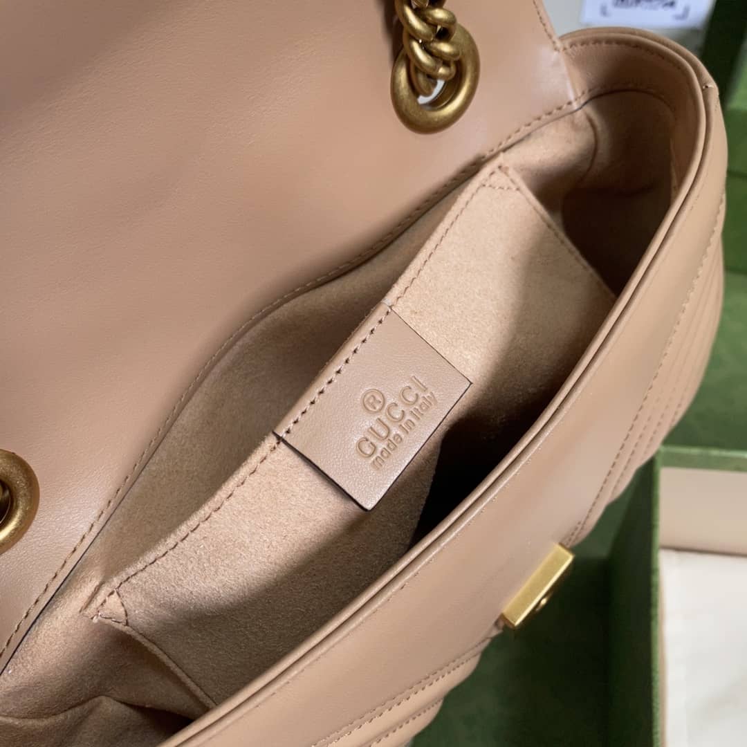 Gucci GG Marmont Matelasse Mini Chain 446744 Replica Crossbody Bag