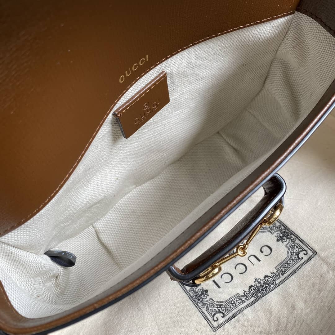 Gucci 1955 Horsebit Supreme GG Canvas Mini Shoulder Bag Replica 658574