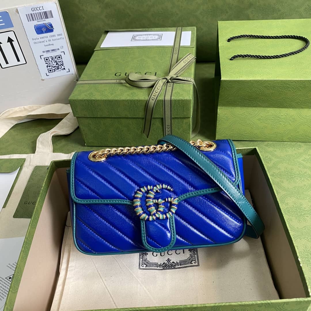 Gucci Marmont GG Matelasse Leather Mini Shoulder Bag Replica 446744