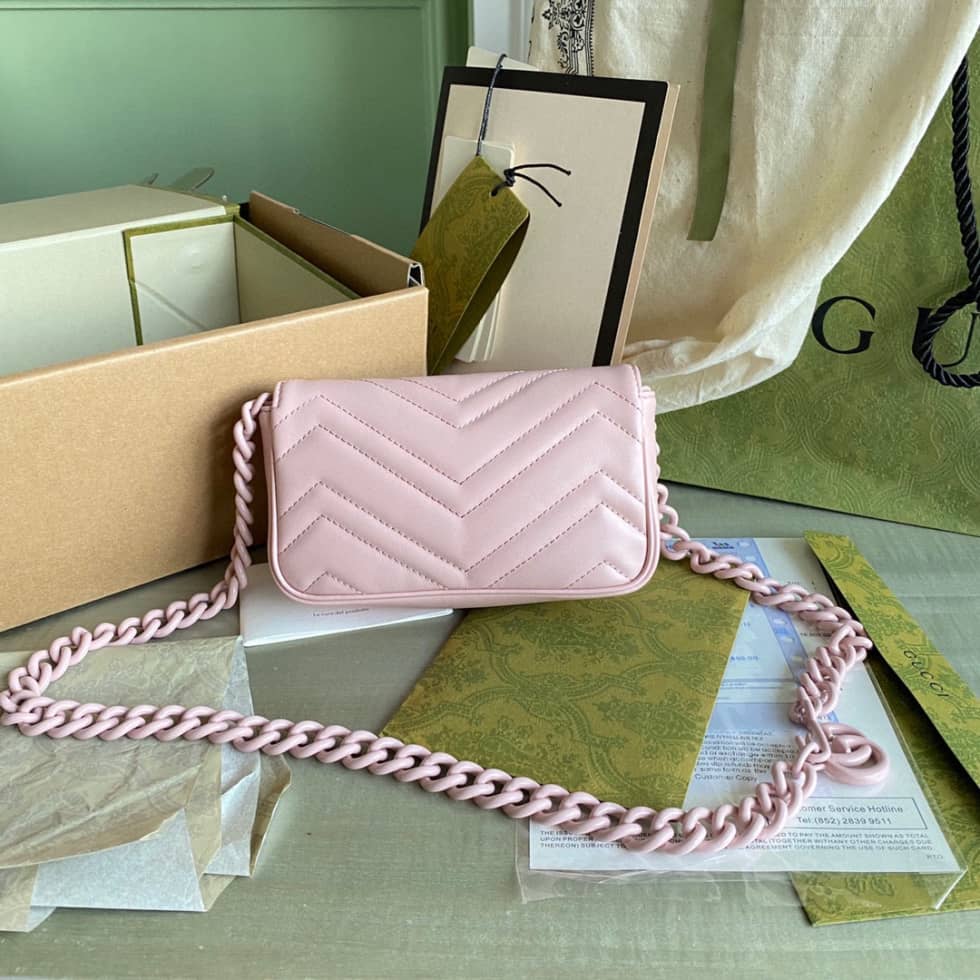 Gucci GG Marmont Quilting Super Mini 476433 Replica Crossbody Bag