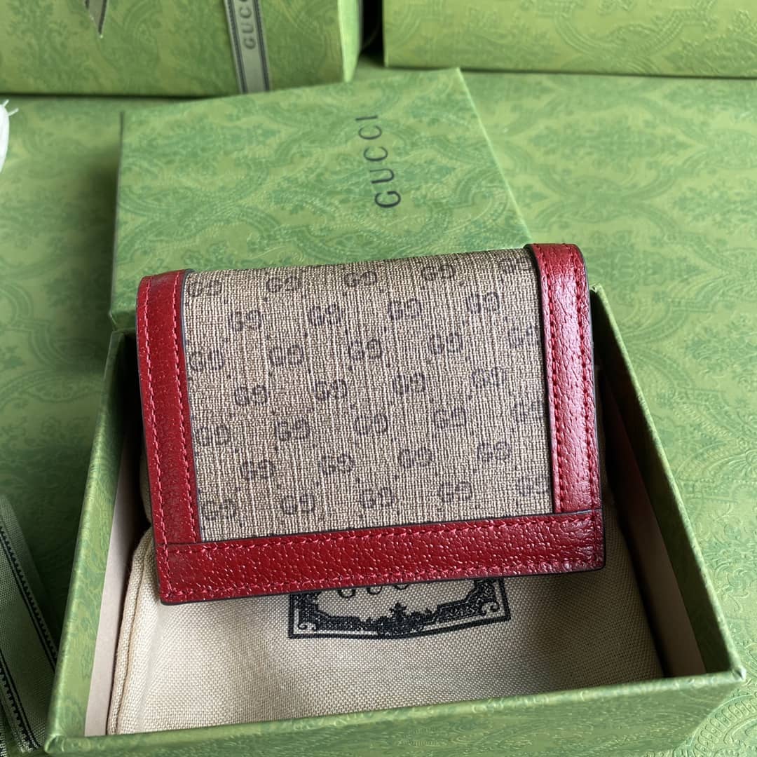 Gucci x Doraemon GG Supreme Mini Folded Wallet Replica 647788