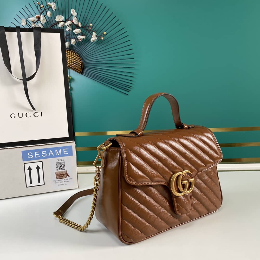 Gucci Marmont Dupe GG Small Top Handle Bag Replica 498110
