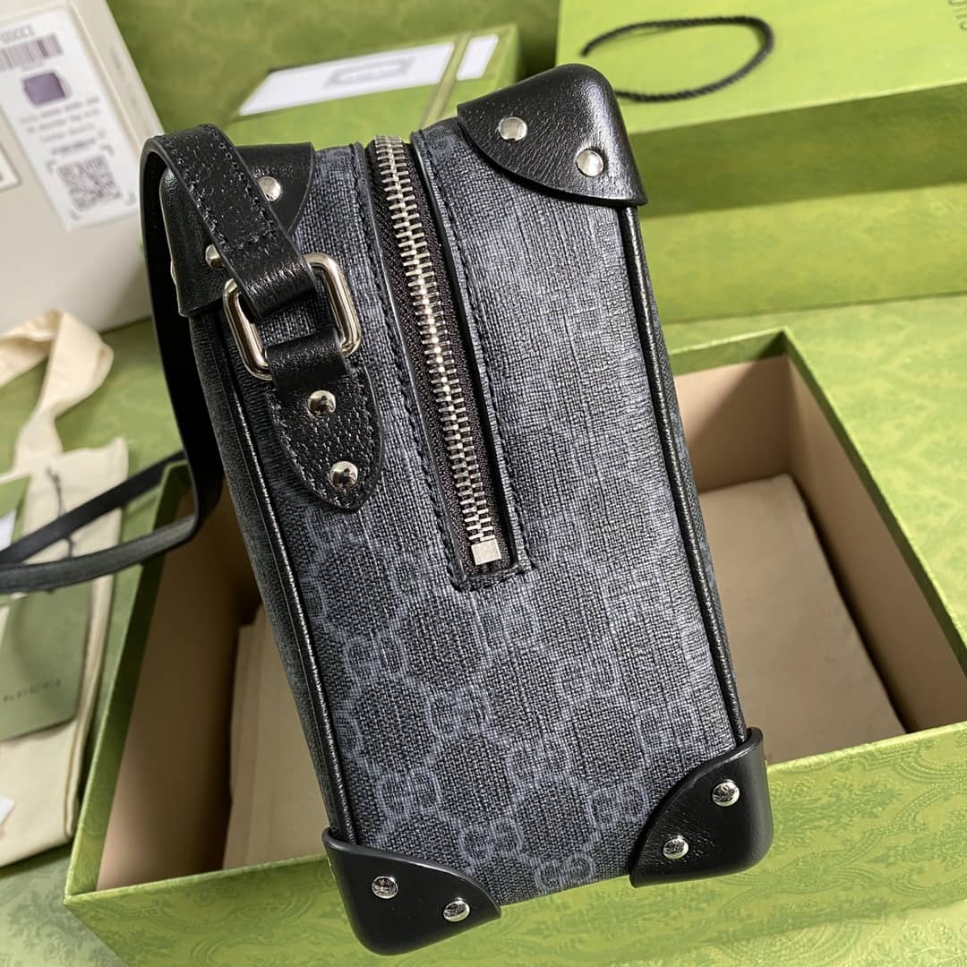 Gucci Supreme GG Leather Square Shoulder Bag Replica 626363