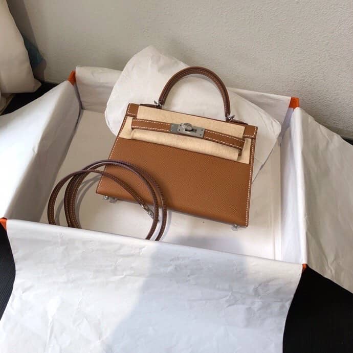 Hermes Kelly Dupe 20 Epsom Leather Replica Bag