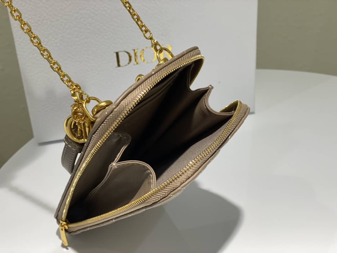 Lady Dior Dupe Lambskin 18CM Phone Holder