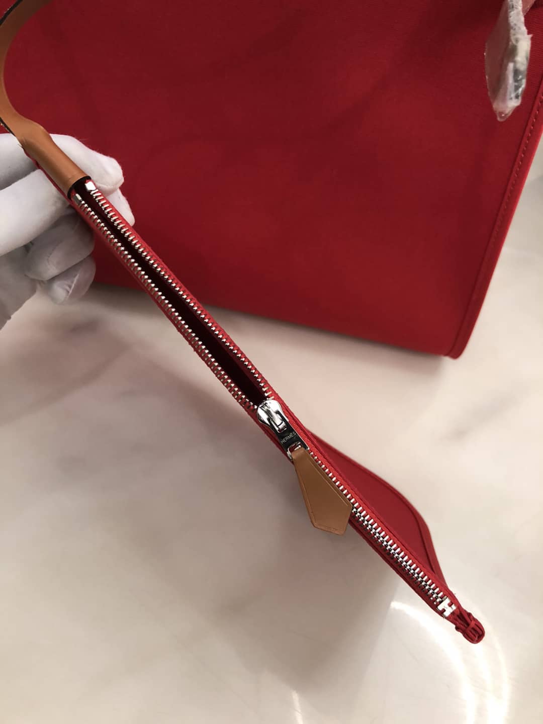 Hermes Bag Replica 31 Canvas Leather  HerBag