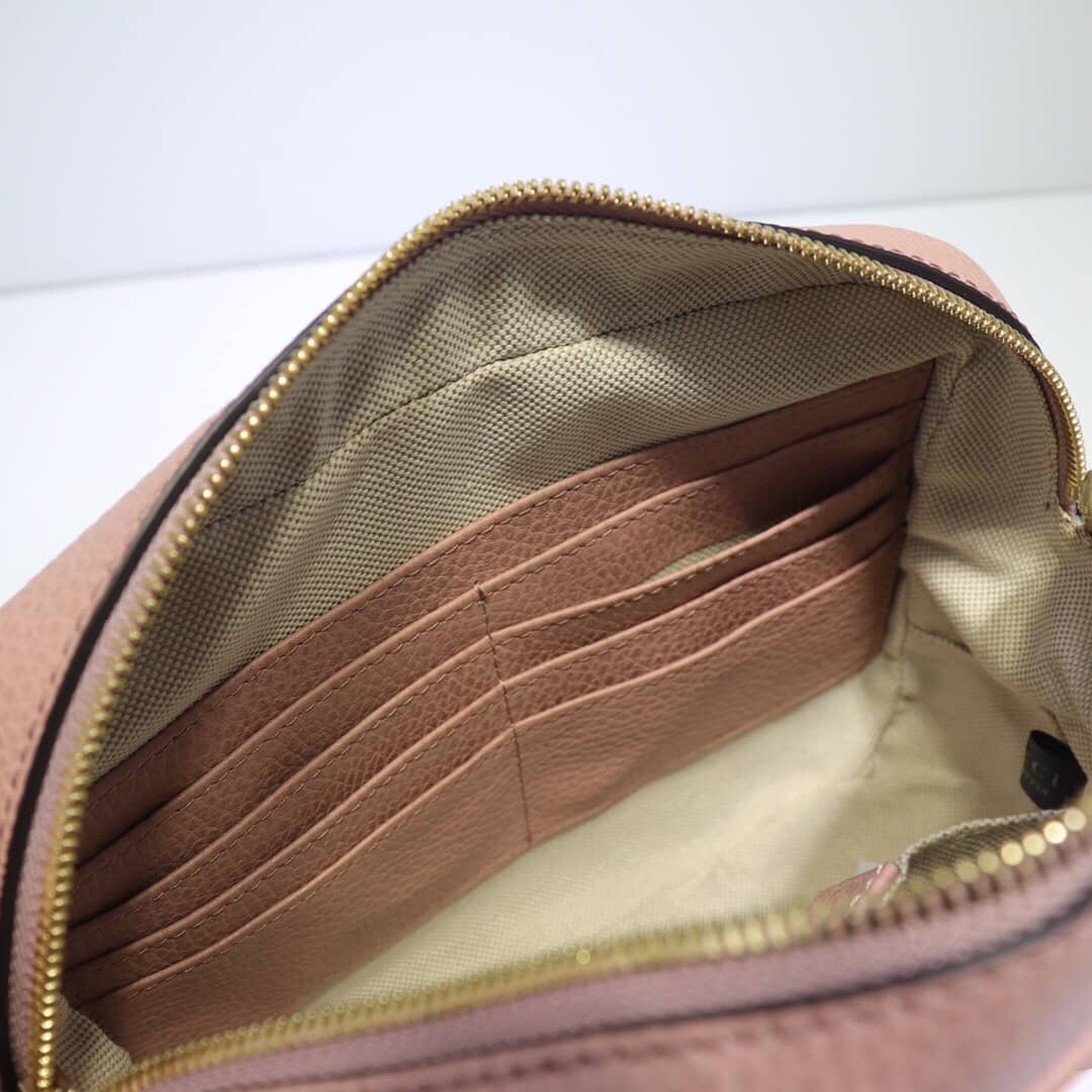 Gucci GG Canvas Messenger Bag Replica Pink 449172