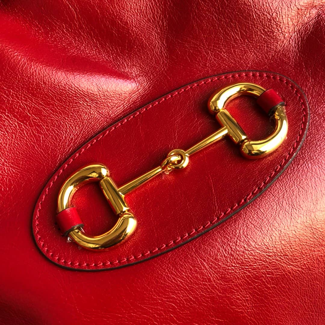 Gucci 1955 Horsebit Messenger Bag Replica Red 602089