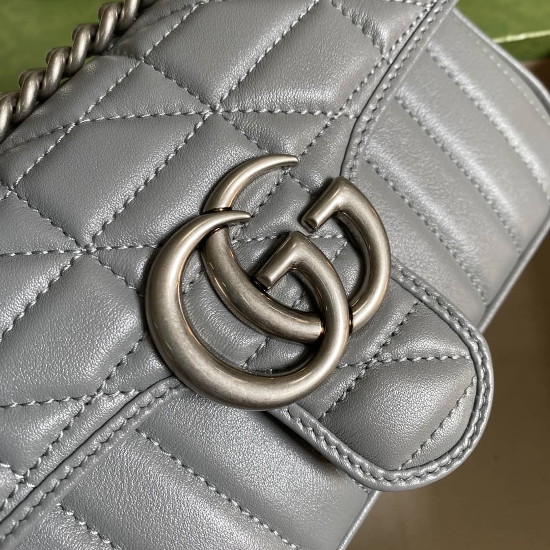 Gucci Marmont GG Matelasse Leather Mini Shoulder Bag Replica 446744