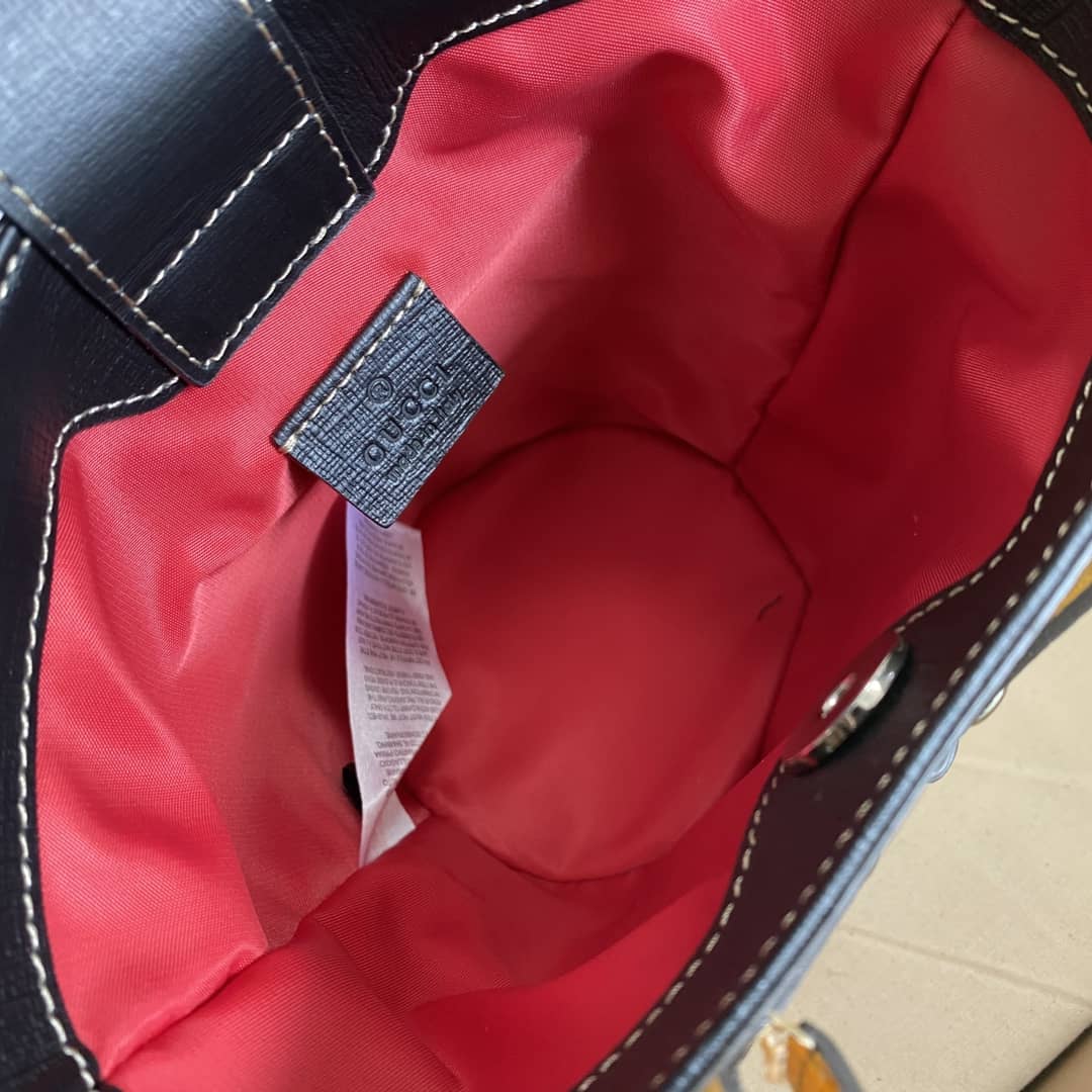 Gucci GG Children Ladybug Supreme Canvas Bucket Bag Replica 666277