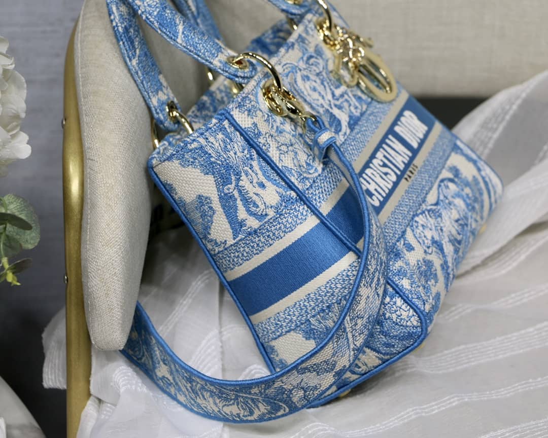 Lady Dior Dupe 24CM Paisley Embroidery Lady D-Lite Bag
