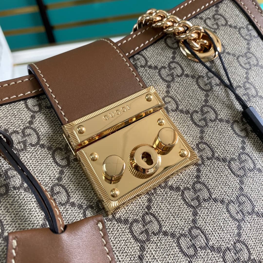 Gucci Padlock Small Berry Tote Replica 498156
