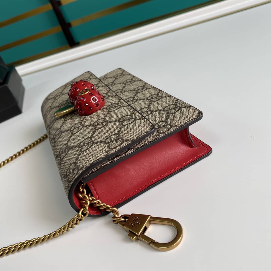 Gucci Supreme GG Mini Bag With Cherries Replica 481291