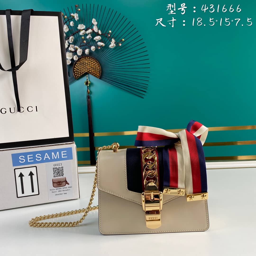 Gucci Sylvie Mini Chain Shoulder Bag Replica 431666