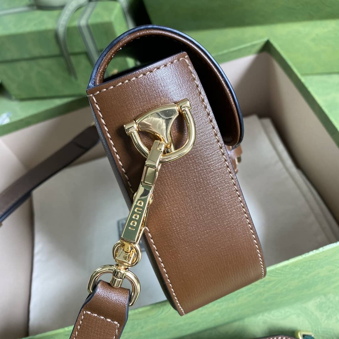 Gucci 1955 Horsebit Supreme GG Canvas Mini Shoulder Bag Replica 658574