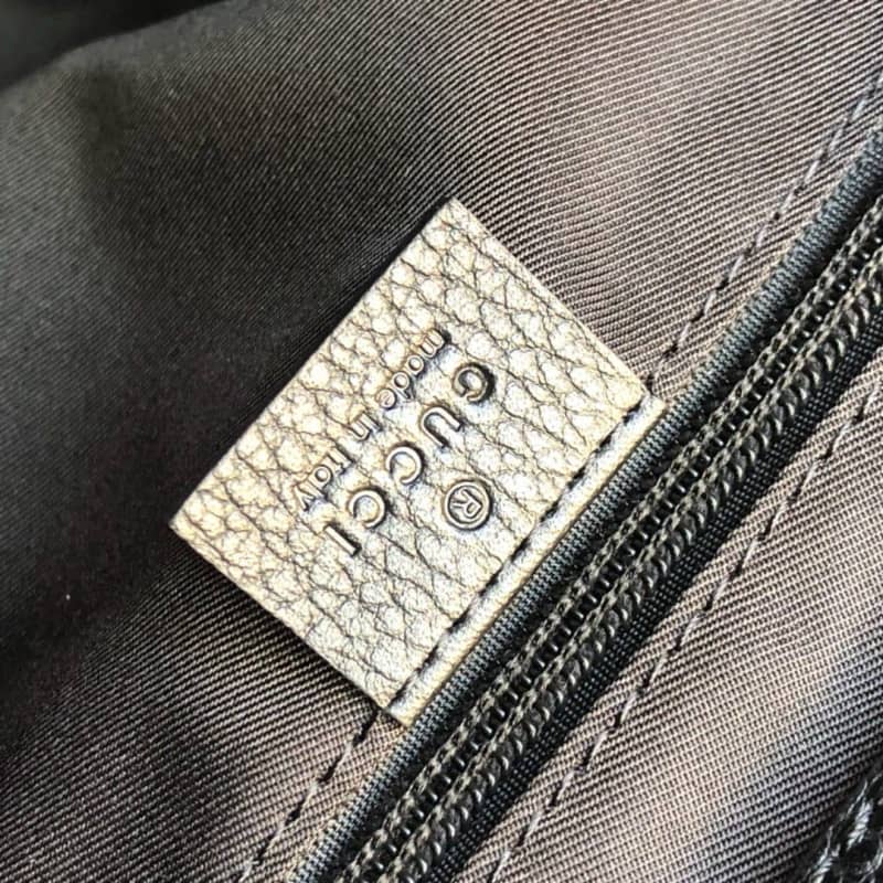 Gucci GG Guccissima Medium Canvas Crossbody Bag Replica Black 449172