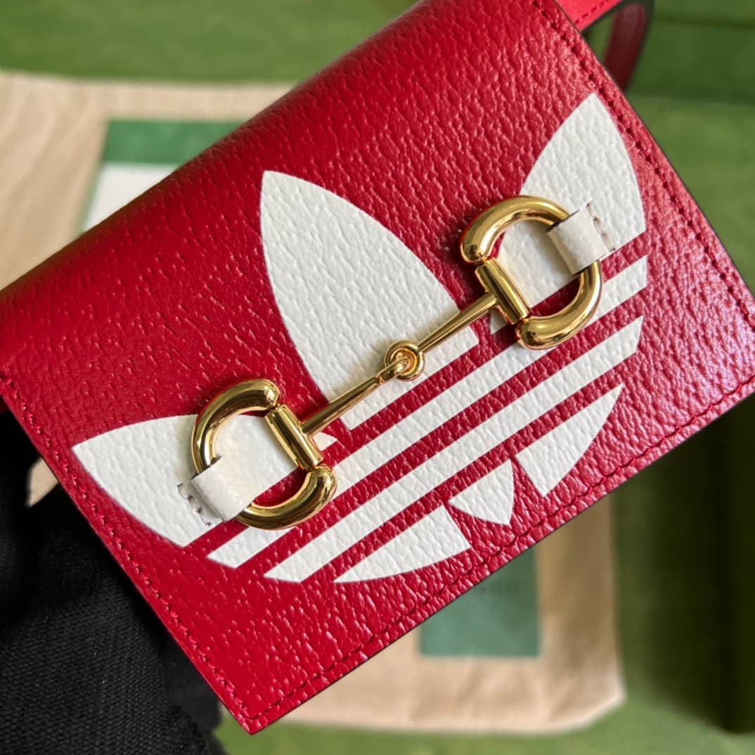 Adidas x Gucci Card Case With Horsebit 702248 Replica Crossbody Bag