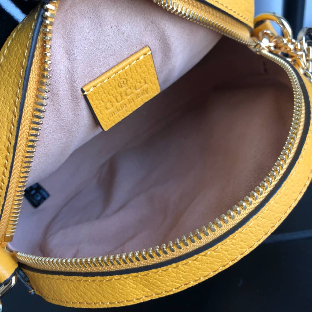 Gucci Ophidia GG Flora Mini Replica Backpack Yellow 598661